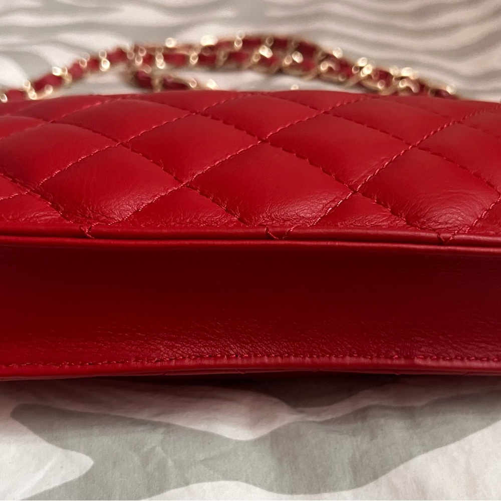 NEW Italian Leather RED Purse! NWT! - Picture 7 of 9